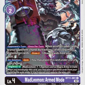 Madleomon: Armed Mode BT11-081
