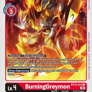 Burninggreymon BT12-013
