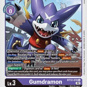 Gumdramon BT12-074