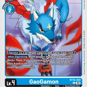 Gaogamon BT16-020