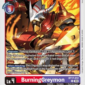 Burninggreymon BT17-012