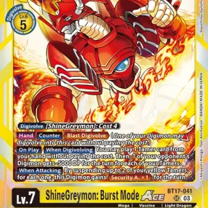 Shinegreymon: Burst Mode BT17-041