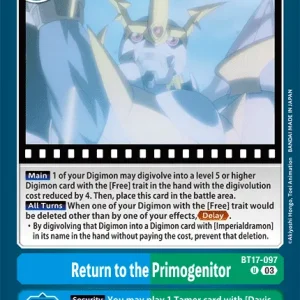 Return To The Primogenitor BT17-097