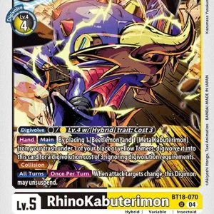 Rhinokabuterimon BT18-070