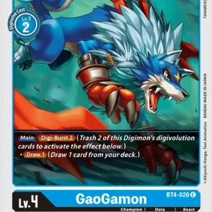Gaogamon BT4-026