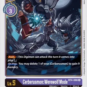 Cerberusmon: Werewolf Mode BT4-086
