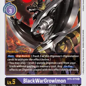 Blackwargrowlmon BT5-079