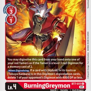 Burninggreymon BT7-011