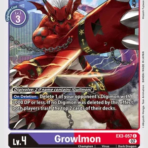 Growlmon EX3-057