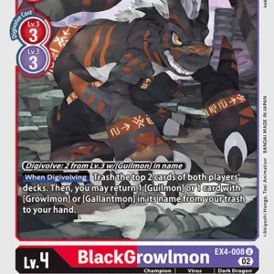 Blackgrowlmon EX4-008