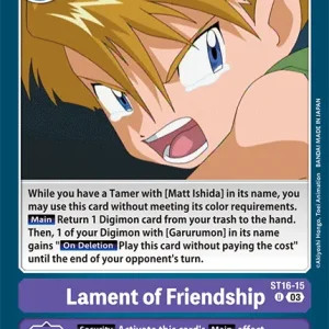 Lament Of Friendship ST16-15