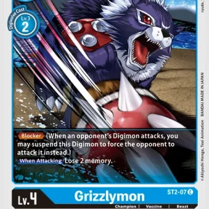 Grizzlymon ST2-07