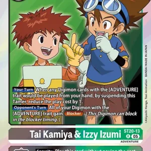 Tai Kamiya & Izzy Izumi ST20-13