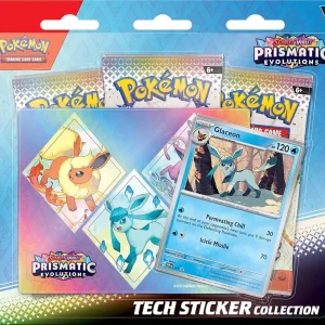 Pokémon Prismatic Evolutions Tech Sticker Collection Glaceon ENG
