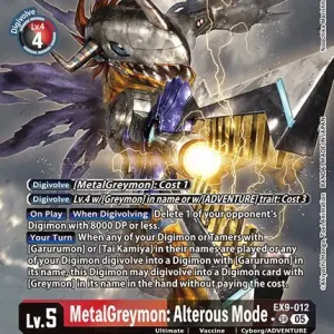 Metalgreymon: Alterous Mode EX9-012-SR Alter
