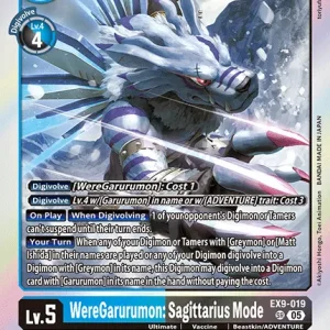 Weregarurumon: Sagittarius Mode EX9-019-SR