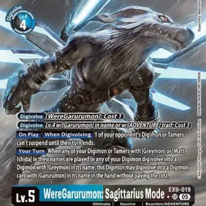 Weregarurumon: Sagittarius Mode EX9-019-SR Alter