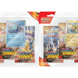 Pokémon Scarlet and Violet Surging Sparks 3 Pack Blister Bundle of 2 ENG