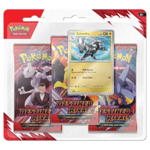 Pokémon Destined Rivals 3 Booster Blister - Zebriska ESP