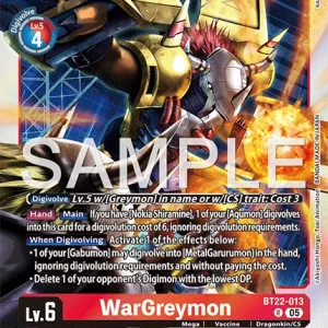 Wargreymon BT22-013-R