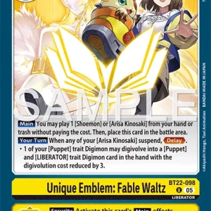 Unique Emblem: Fable Waltz BT22-098-U