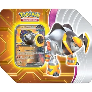 Pokémon Iron Boulder ex Paradox Destinies Tin
