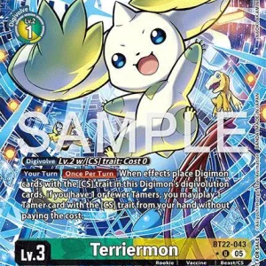 Terriermon BT22-043-U Box Topper