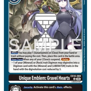 Unique Emblem: Gravel Hearts EX10-069-U