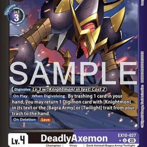 Deadlyaxemon EX10-027-U Limited Foil