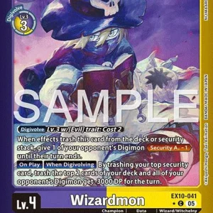 Wizardmon EX10-041-C Limited Foil