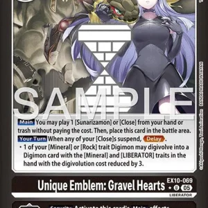 Unique Emblem: Gravel Hearts EX10-069-U Limited Foil