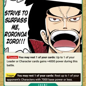 Strive To Surpass Me, Roronoa Zoro!!! OP14-036-C