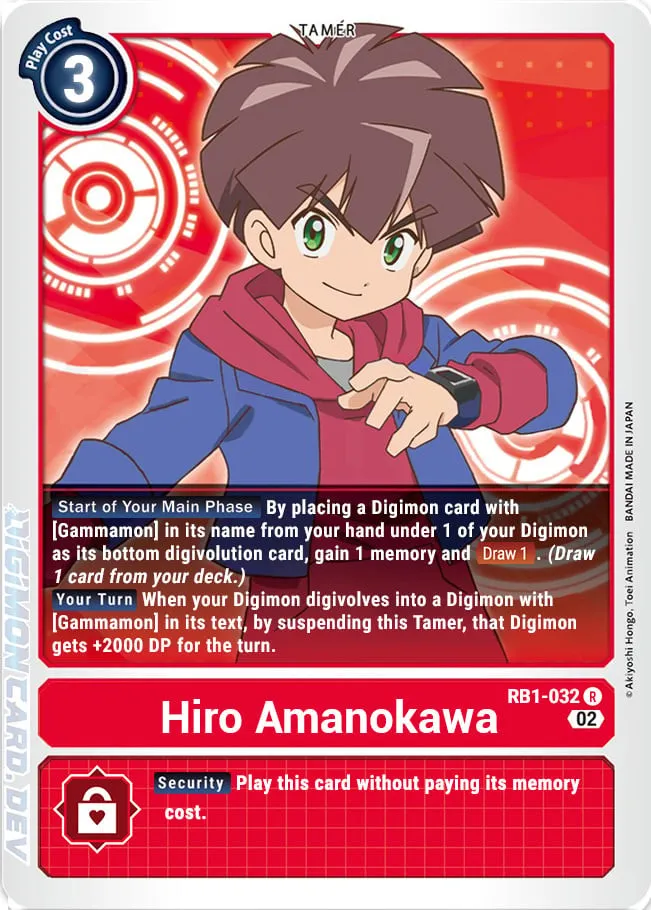 Hiro Amanokawa RB1-032-R - Rancho Store TCG